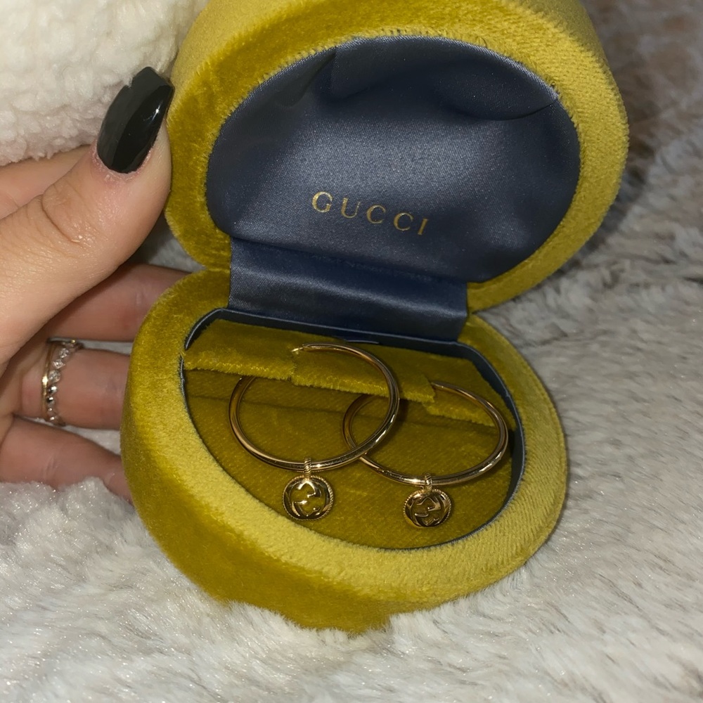 14k Gold Authentic Gucci Earrings